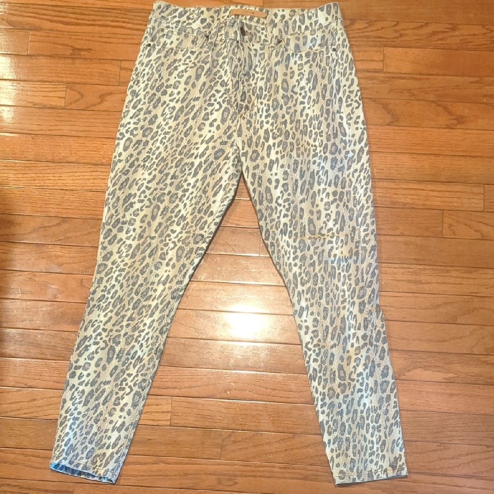 Joe's Jeans Blue and White Animal Print Denim